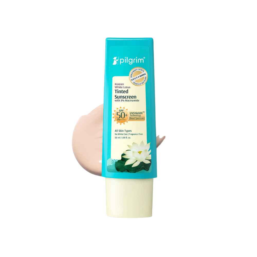 Pilgrim Korean White Lotus Tinted Sunscreen SPF 50+ PA+++