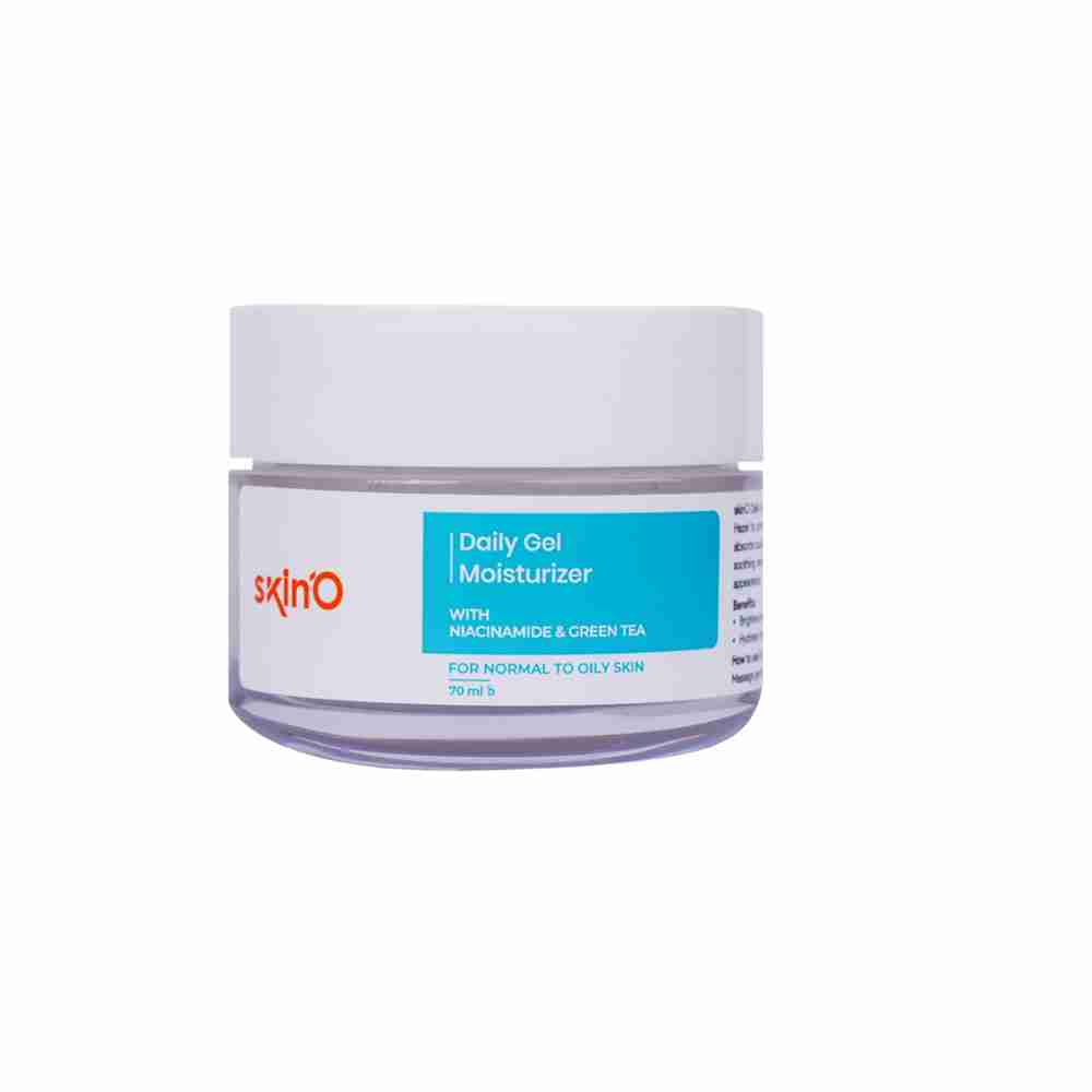 SkinO Daily Gel Moisturizer (Niacinamide & Green Tea)