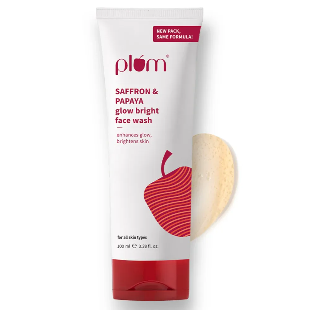 Plum Saffron & Papaya Glow Bright Face Wash