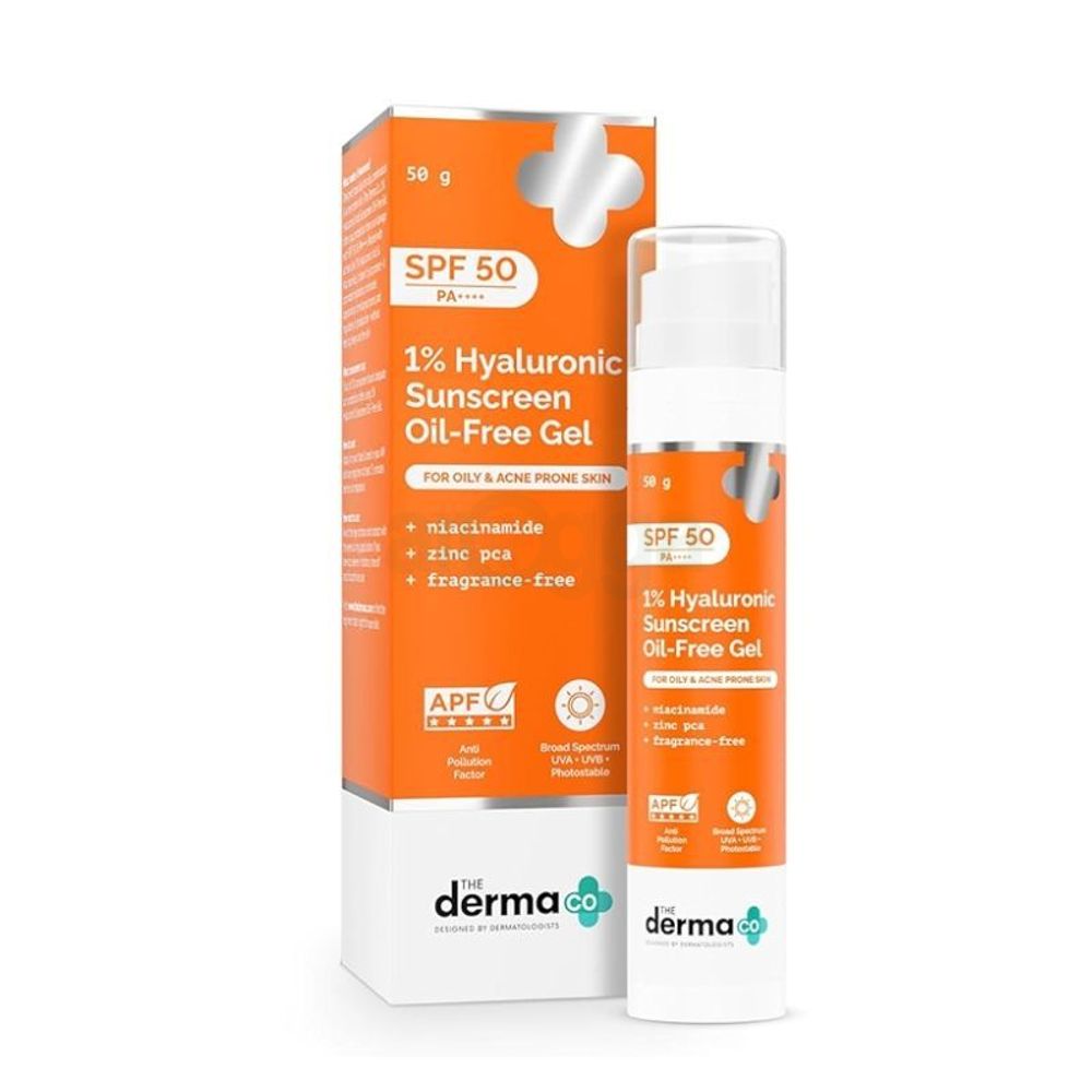 The Derma Co 1% Hyaluronic Sunscreen Oil-Free Matte Gel