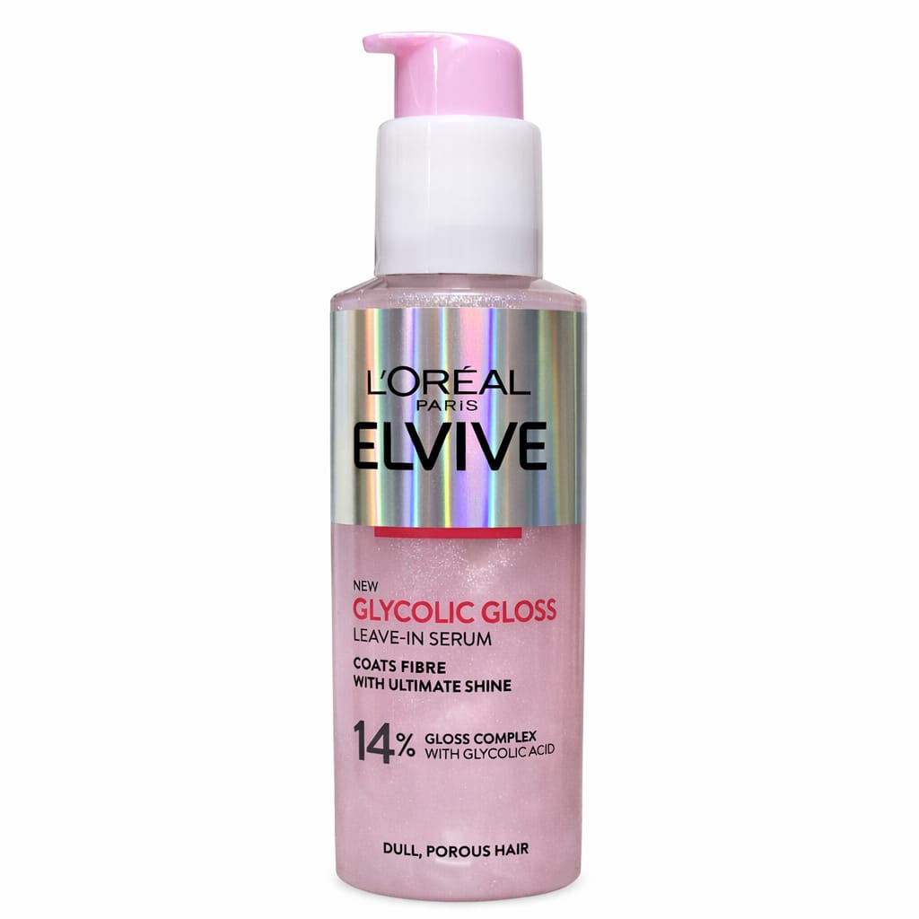 Loreal paris elvive new glycolic gloss leave in serum
