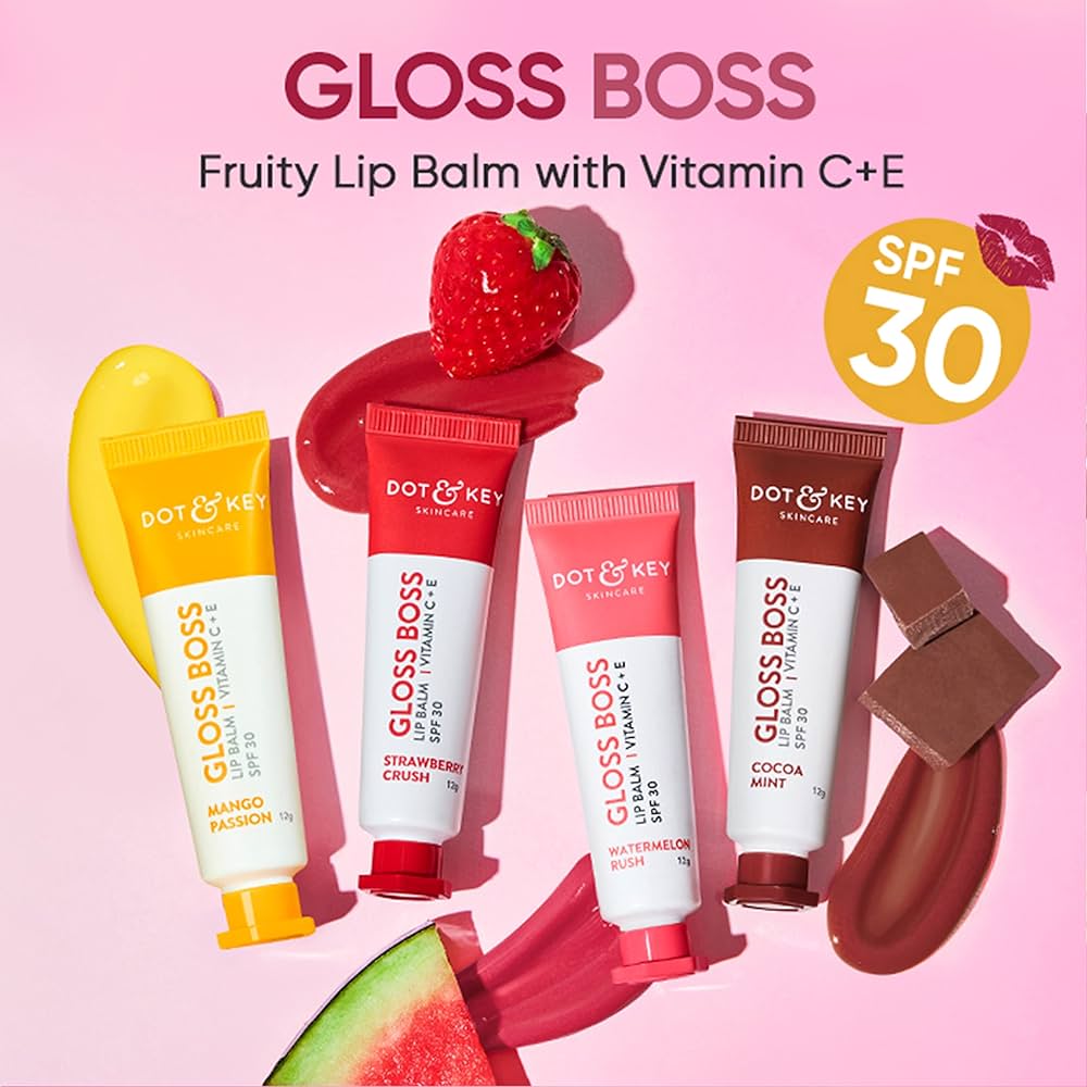 DOT & KEY Gloss Boss Cocoa Mint Tinted Lip Balm with SPF …