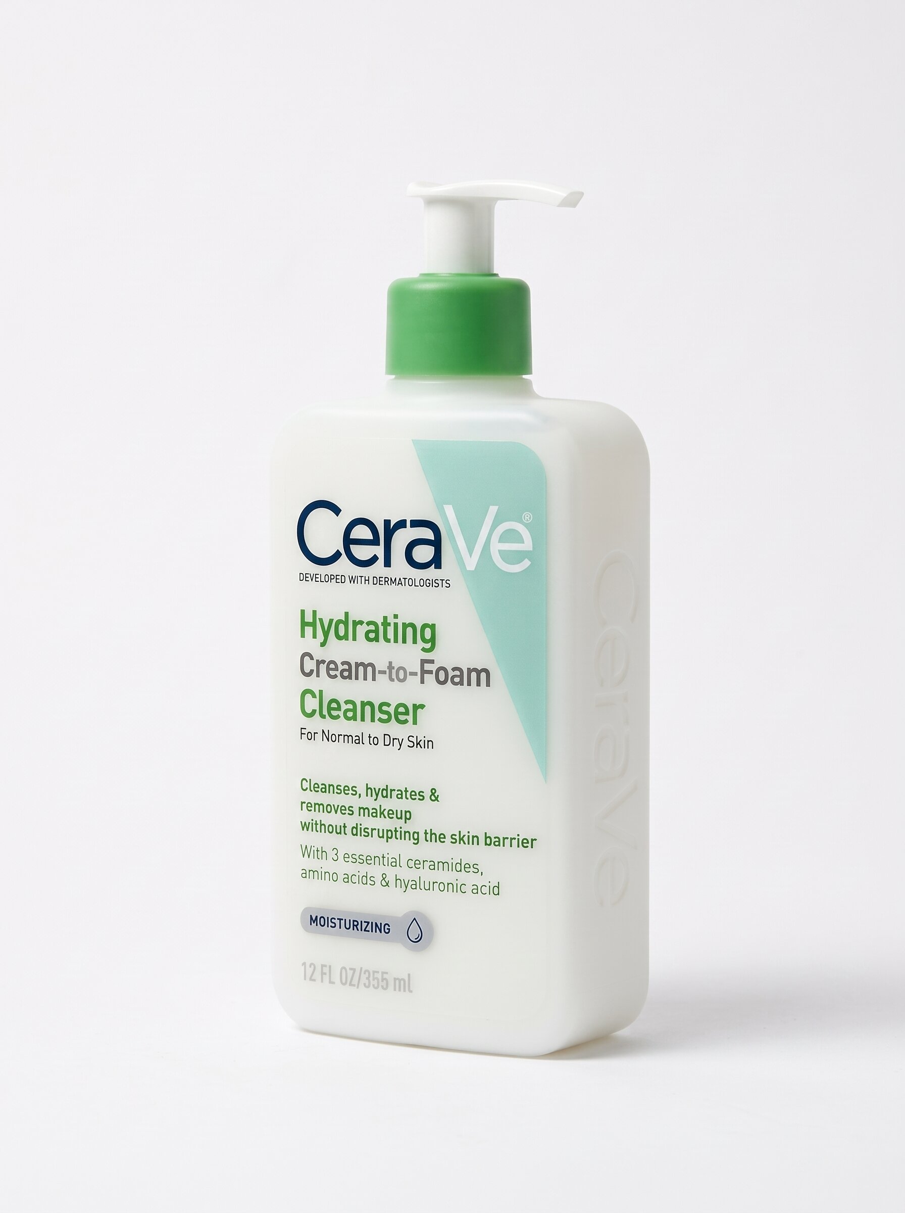 Cerave Hydrating Cream-to-Foam Cleanser 355ml
