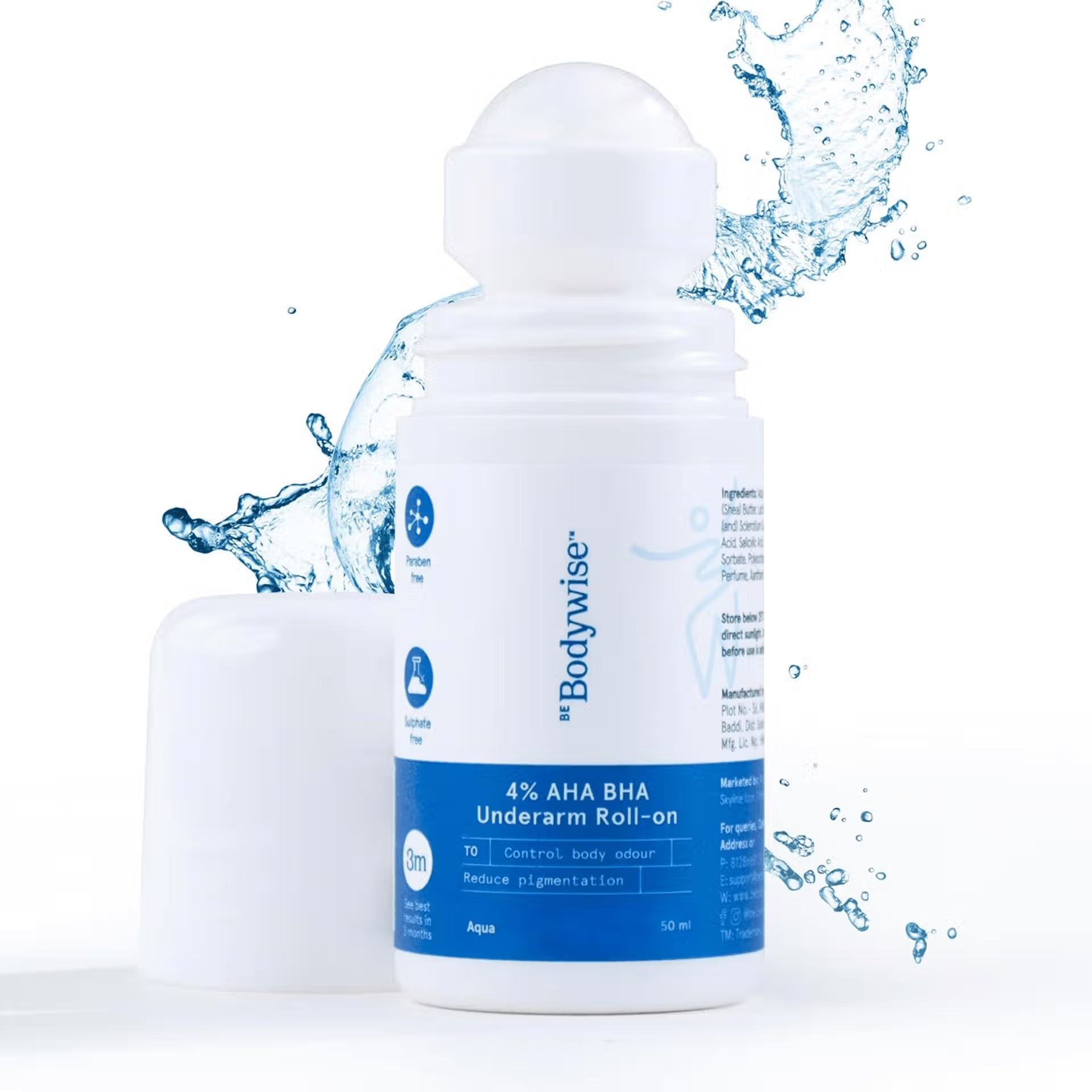 Be Bodywise 4% AHA BHA Underarm Roll-On
