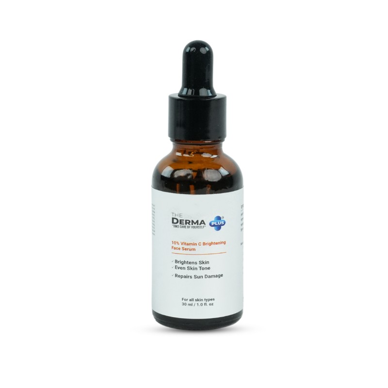 The Derma Plus 10% Vitamin C Brightening Face Serum